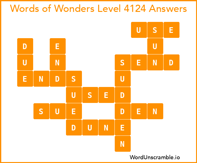 Words of Wonders Level 4124 Answers