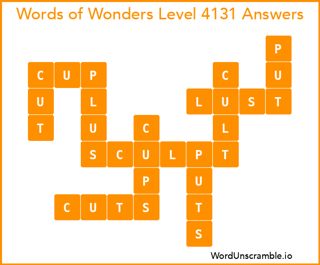 Words of Wonders Level 4131 Answers