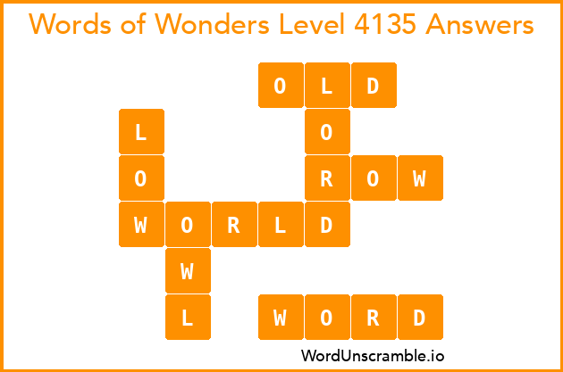 Words of Wonders Level 4135 Answers
