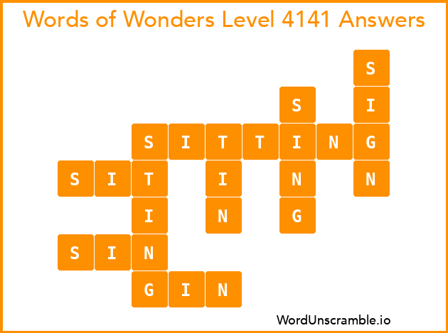 Words of Wonders Level 4141 Answers