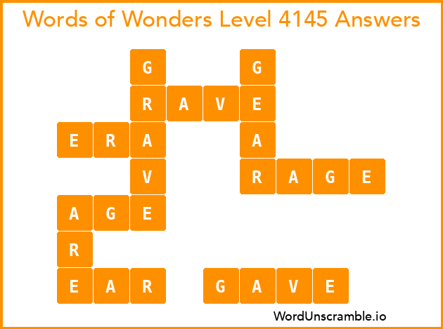 Words of Wonders Level 4145 Answers