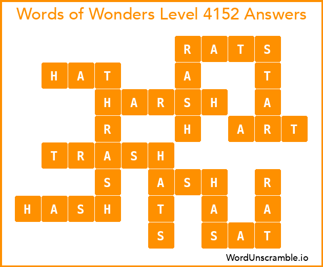 Words of Wonders Level 4152 Answers
