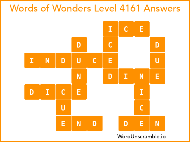 Words of Wonders Level 4161 Answers