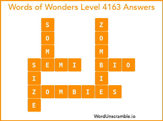 Words of Wonders Level 4163 Answers