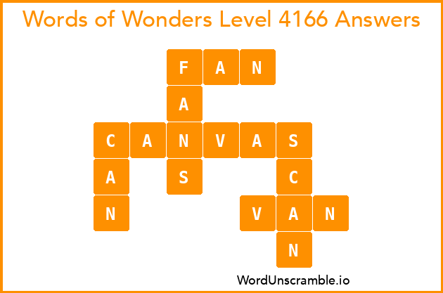 Words of Wonders Level 4166 Answers