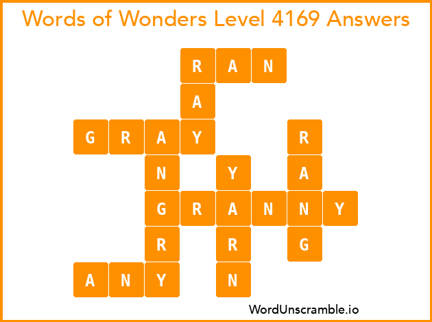 Words of Wonders Level 4169 Answers