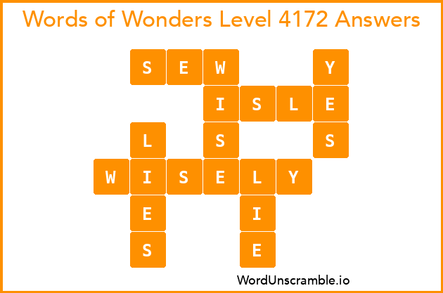Words of Wonders Level 4172 Answers