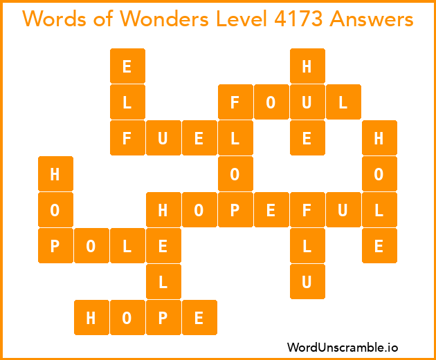 Words of Wonders Level 4173 Answers