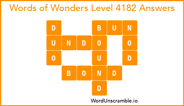 Words of Wonders Level 4182 Answers