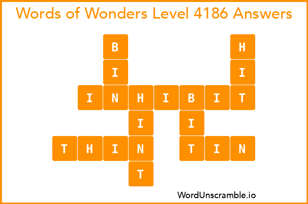 Words of Wonders Level 4186 Answers