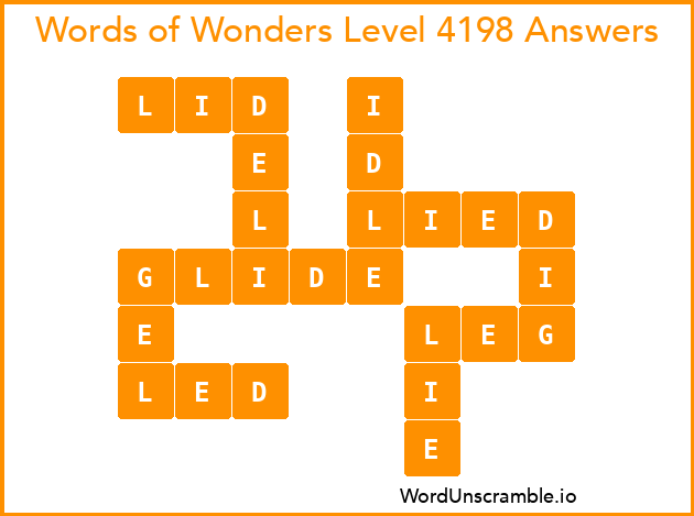 Words of Wonders Level 4198 Answers