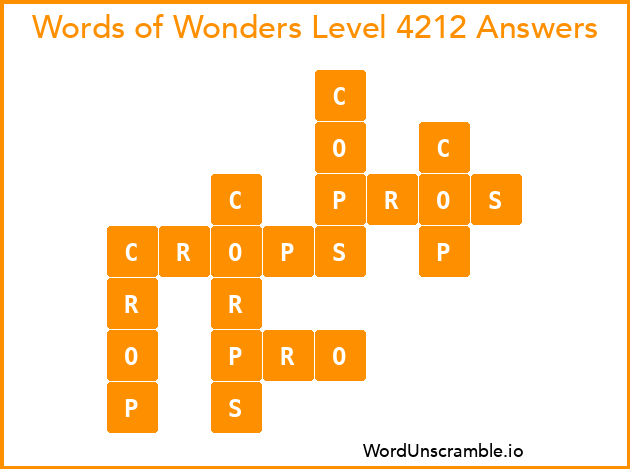 Words of Wonders Level 4212 Answers