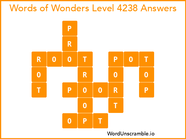 Words of Wonders Level 4238 Answers