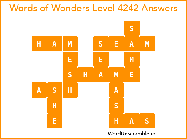 Words of Wonders Level 4242 Answers