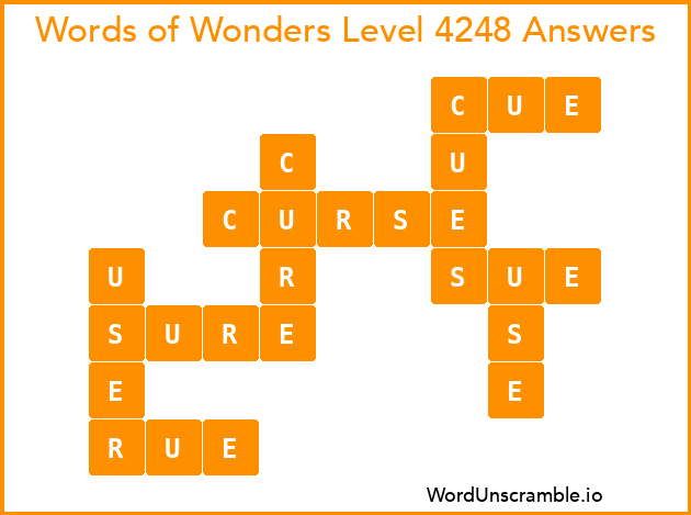 Words of Wonders Level 4248 Answers