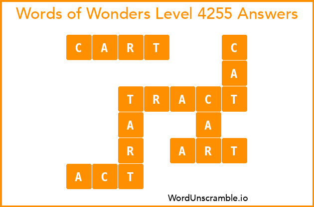 Words of Wonders Level 4255 Answers