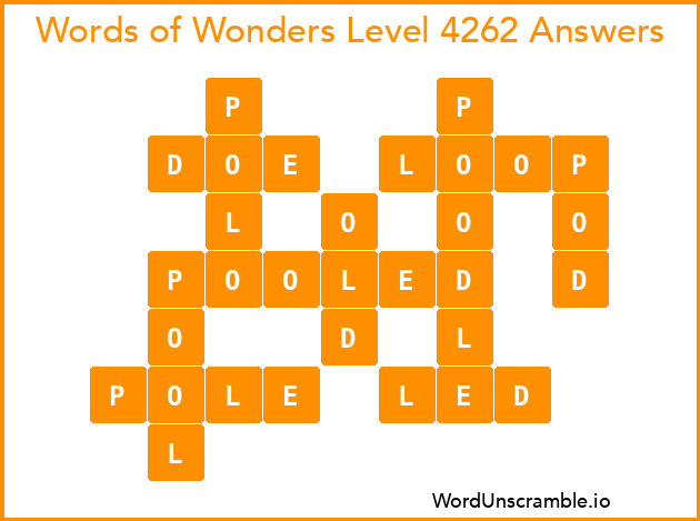 Words of Wonders Level 4262 Answers
