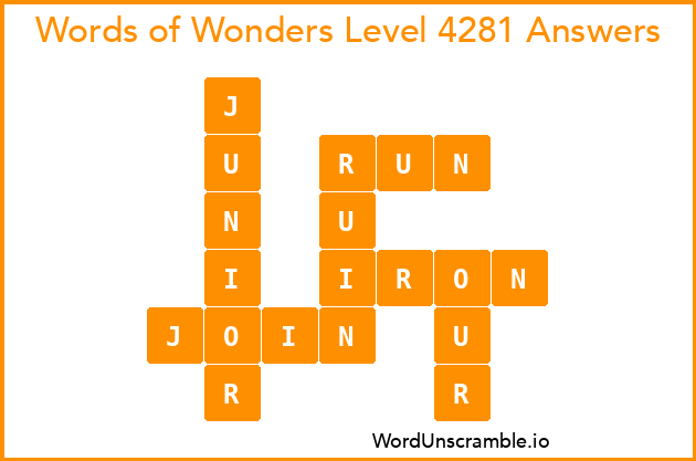 Words of Wonders Level 4281 Answers
