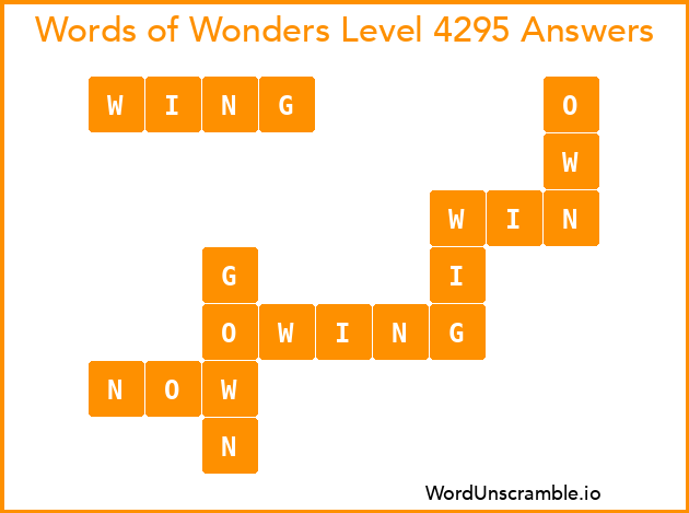 Words of Wonders Level 4295 Answers