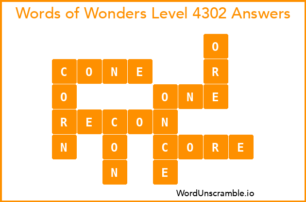 Words of Wonders Level 4302 Answers