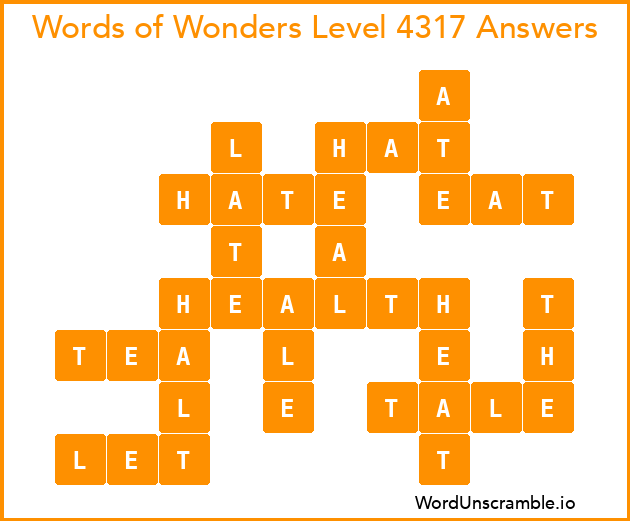 Words of Wonders Level 4317 Answers