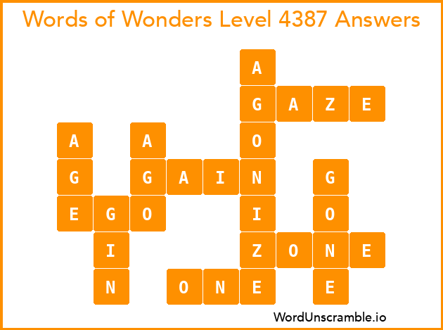 Words of Wonders Level 4387 Answers