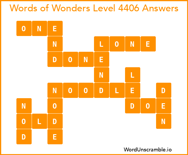 Words of Wonders Level 4406 Answers