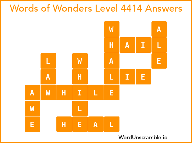 Words of Wonders Level 4414 Answers