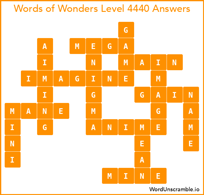 Words of Wonders Level 4440 Answers