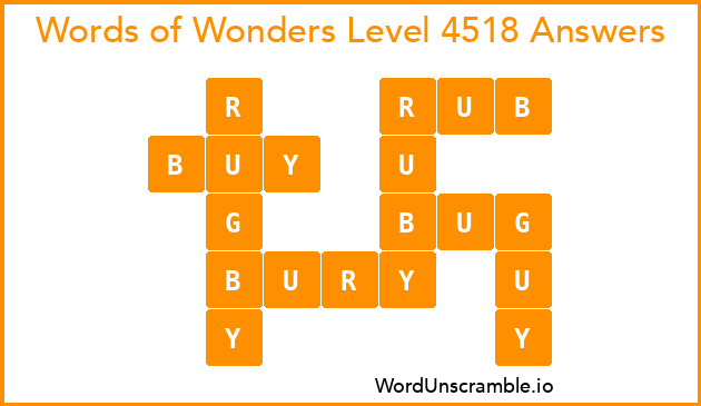 Words of Wonders Level 4518 Answers