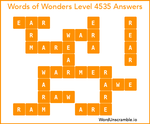 Words of Wonders Level 4535 Answers