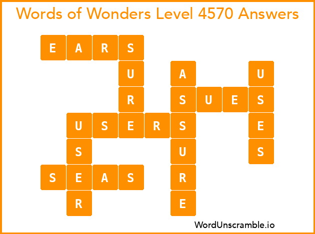 Words of Wonders Level 4570 Answers