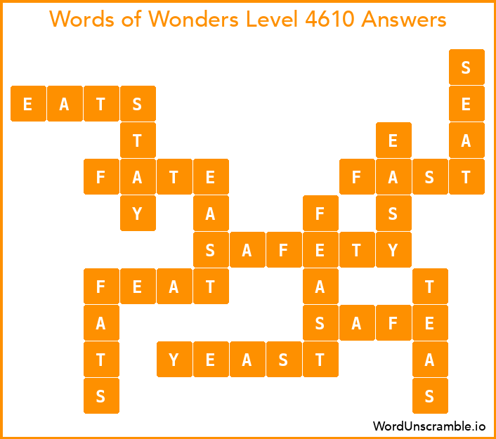 Words of Wonders Level 4610 Answers