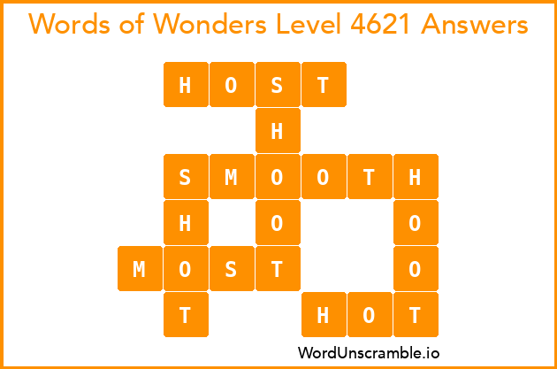Words of Wonders Level 4621 Answers