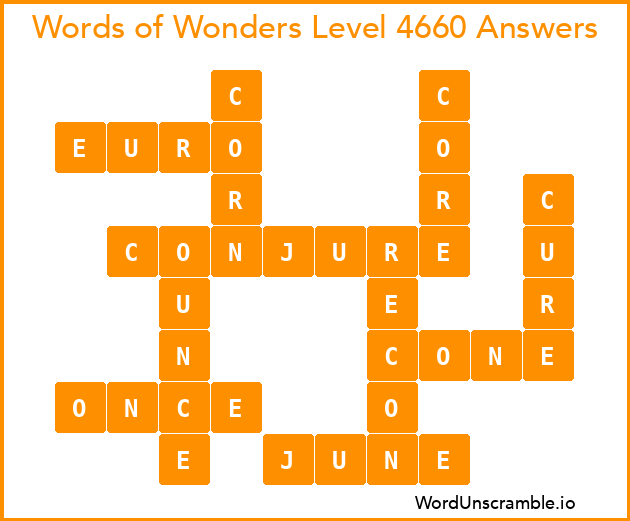 Words of Wonders Level 4660 Answers
