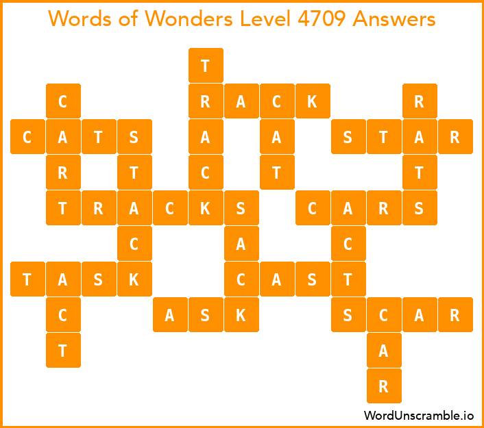Words of Wonders Level 4709 Answers