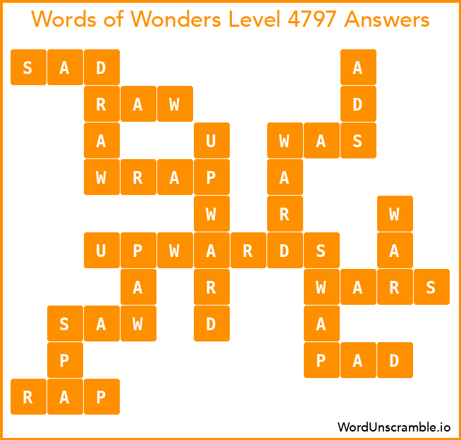 Words of Wonders Level 4797 Answers