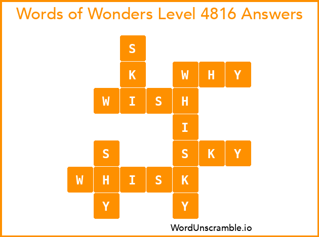 Words of Wonders Level 4816 Answers