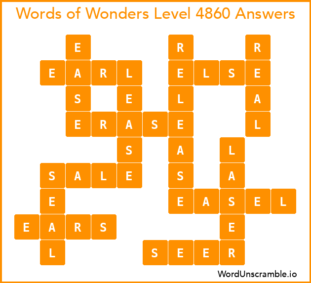 Words of Wonders Level 4860 Answers