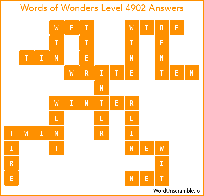 Words of Wonders Level 4902 Answers