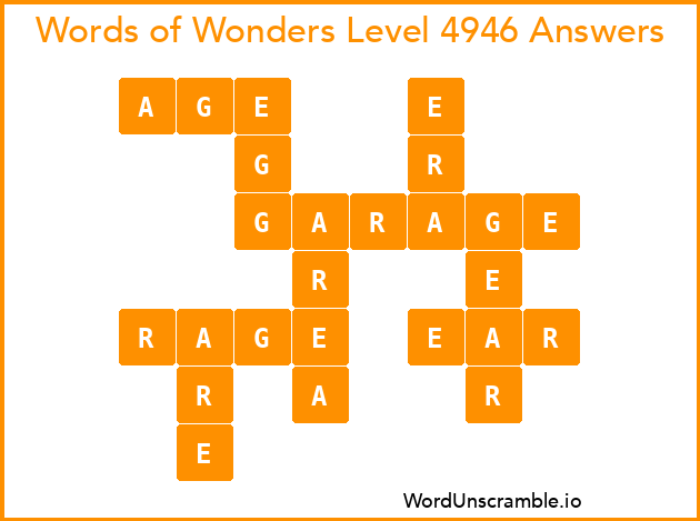 Words of Wonders Level 4946 Answers