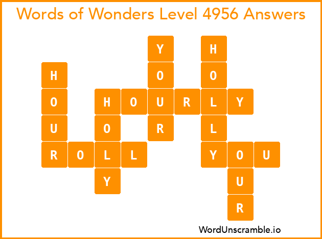 Words of Wonders Level 4956 Answers