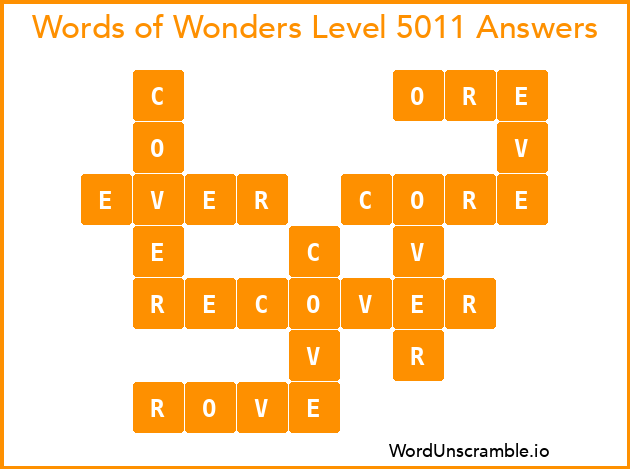 Words of Wonders Level 5011 Answers