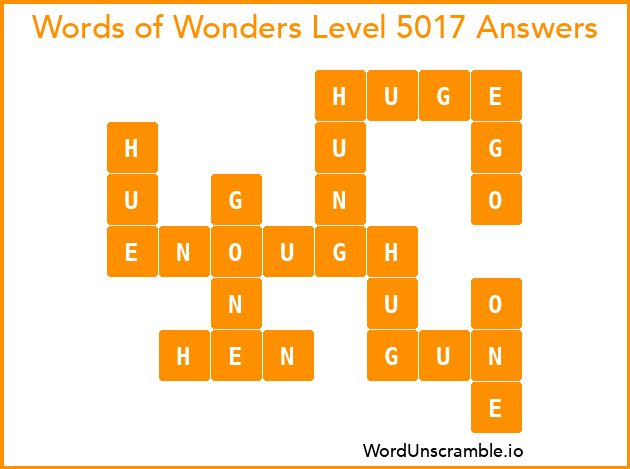 Words of Wonders Level 5017 Answers
