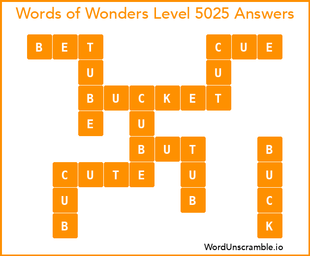 Words of Wonders Level 5025 Answers