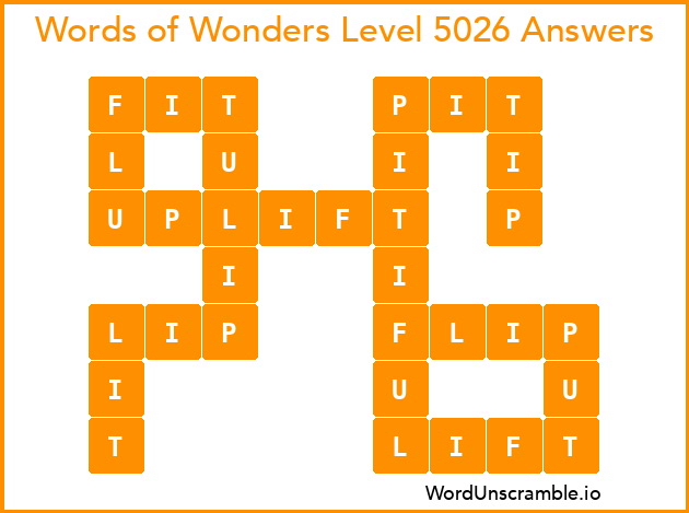 Words of Wonders Level 5026 Answers