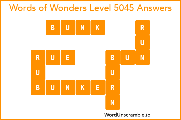 Words of Wonders Level 5045 Answers