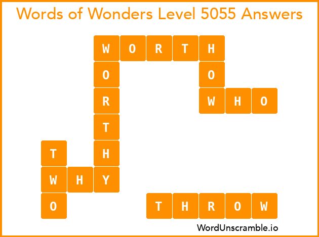Words of Wonders Level 5055 Answers