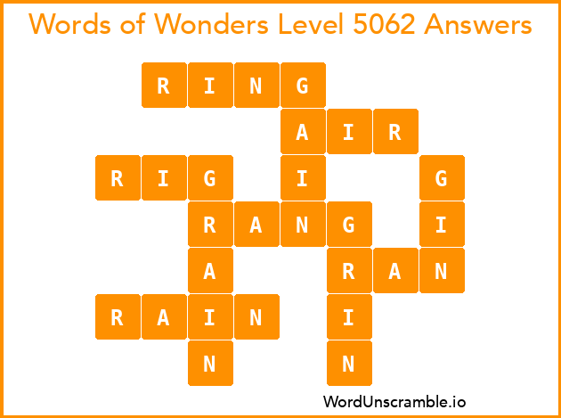 Words of Wonders Level 5062 Answers