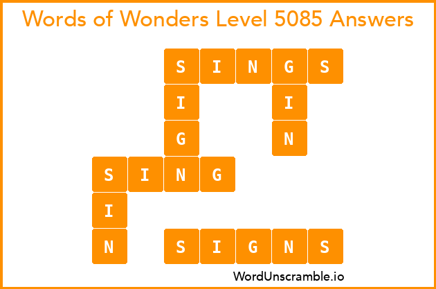 Words of Wonders Level 5085 Answers